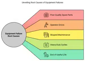 The five root causes of equipment failure